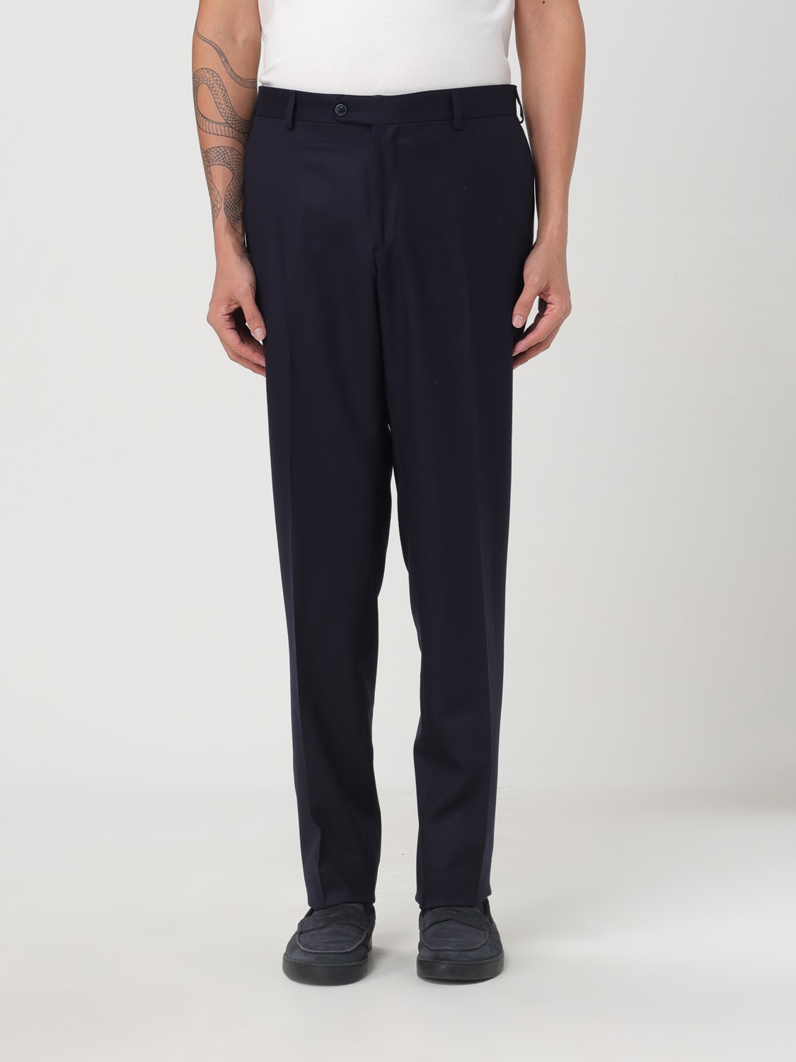 LUIGI BIANCHI PANTS: Pants men Luigi Bianchi, Blue - Img 1