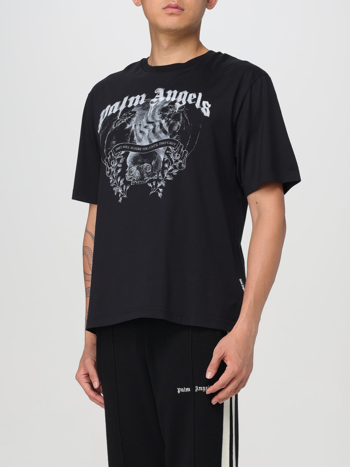 PALM ANGELS T-SHIRT: T-shirt men Palm Angels, Black - Img 3