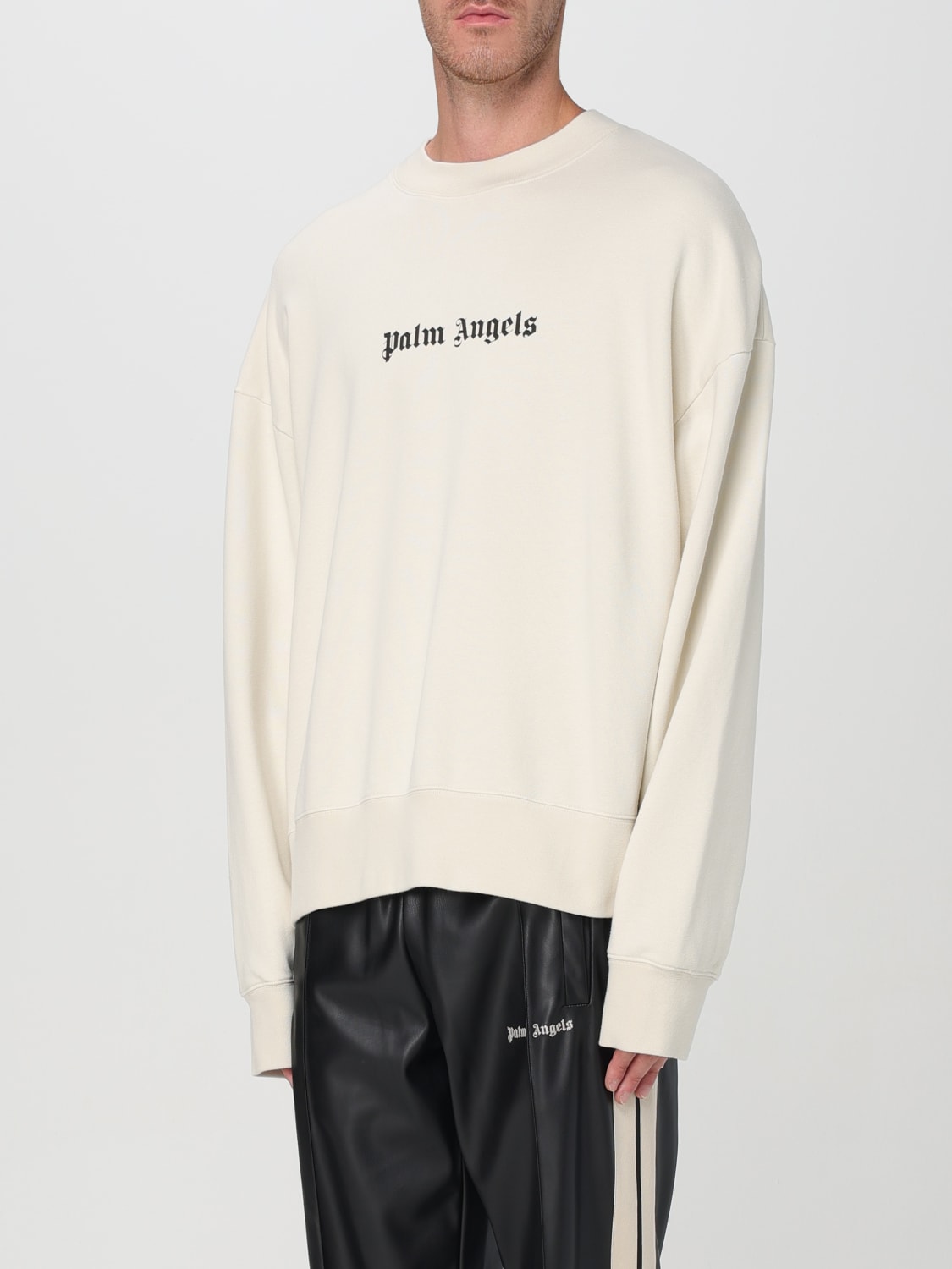 PALM ANGELS SWEATSHIRT: Sweatshirt men Palm Angels, Yellow Cream - Img 4