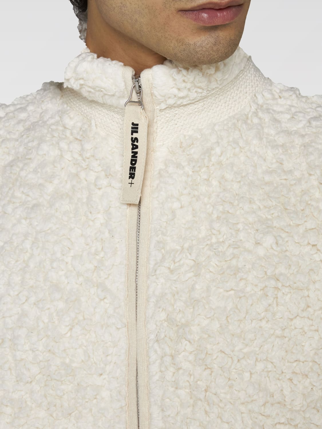 JIL SANDER GIACCA: Giubbotto Jil Sander in shearling sintetico , Bianco - Img 3