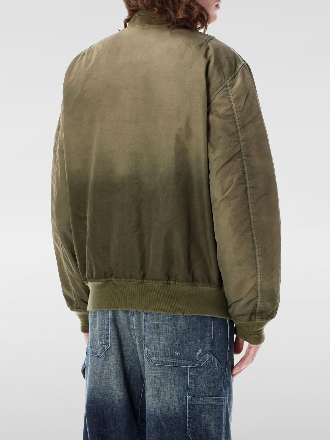 DIESEL JACKET: Diesel men's bomber jacket, Green - Img 2