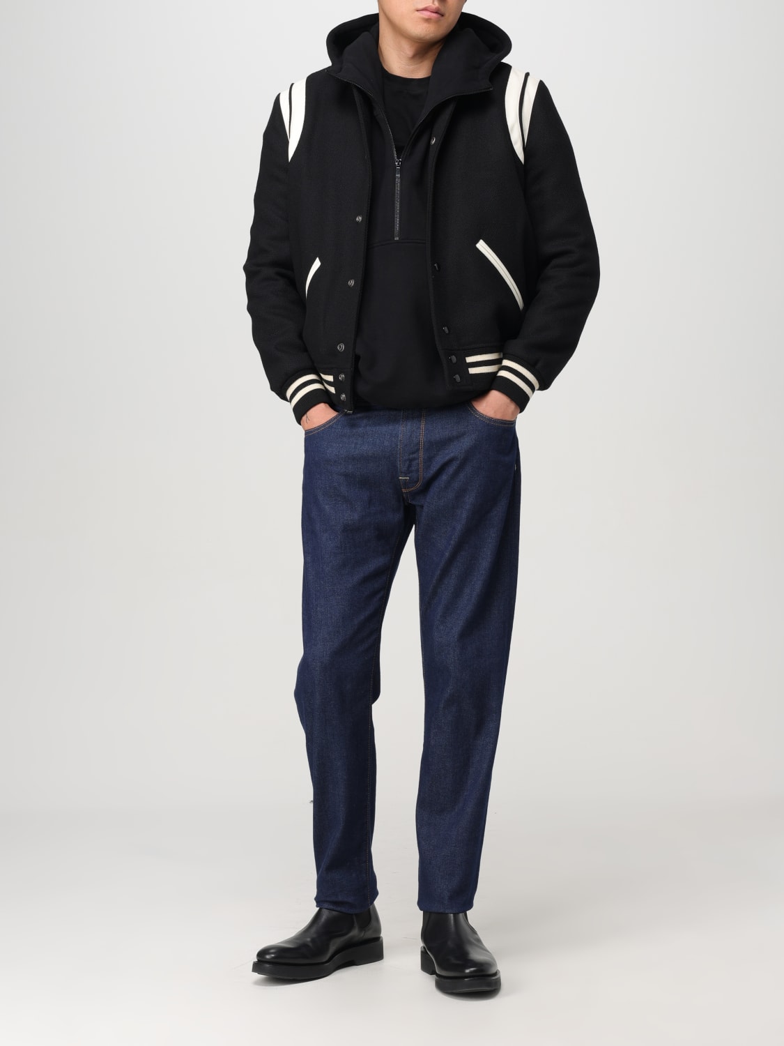 SAINT LAURENT SWEATSHIRT: Sweatshirt men Saint Laurent, Black - Img 2