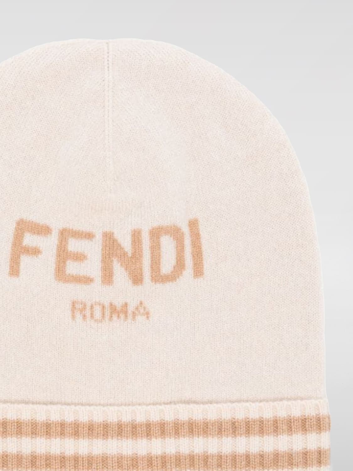 FENDI HAT: Hat kids Fendi, Beige - Img 2