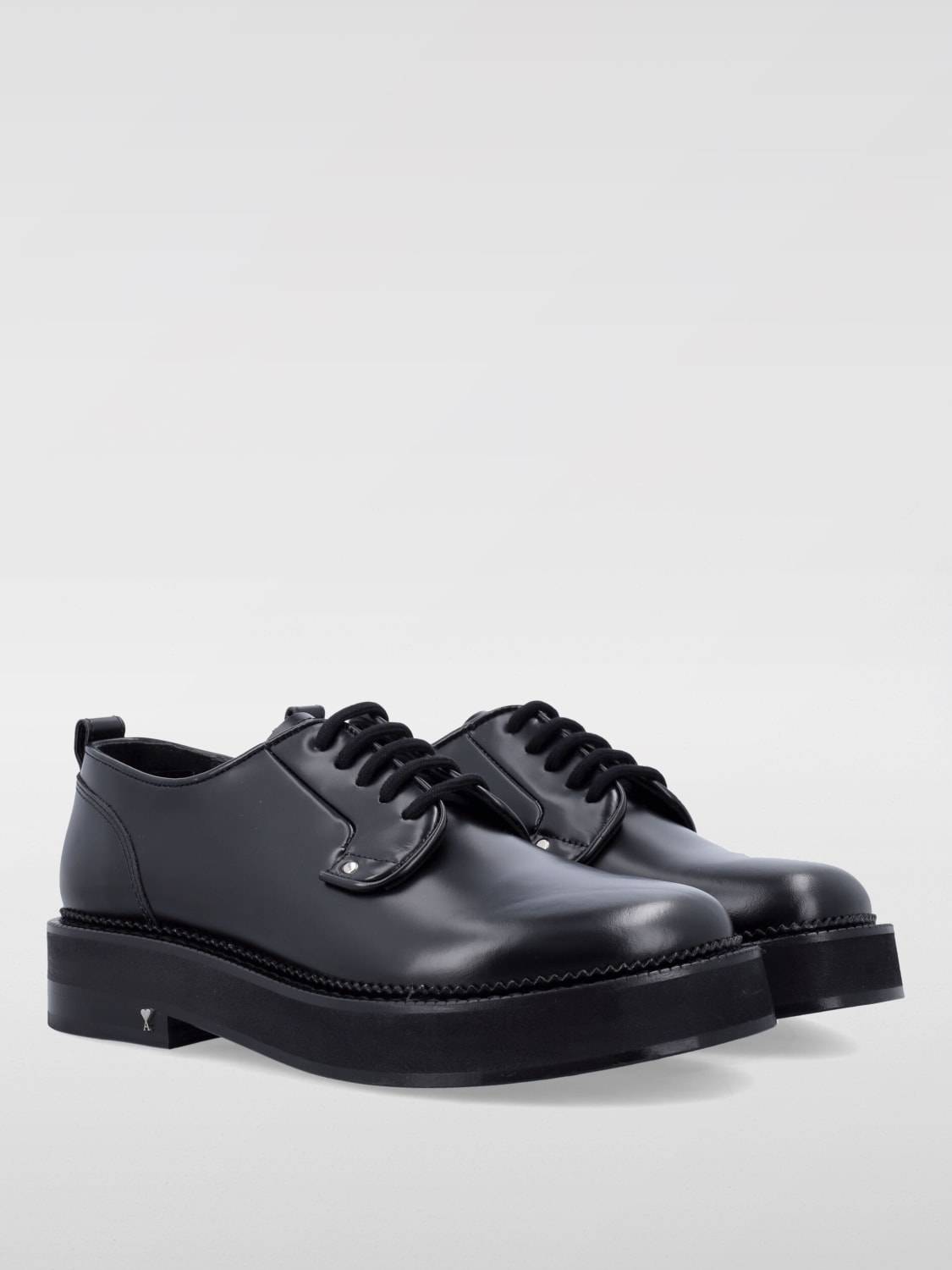 靴 AMI PARIS LUG SOLE DERBIES 42 AMI PARIS LUG SOLE DERBIES 42 AMI Paris strap-detail leather monk