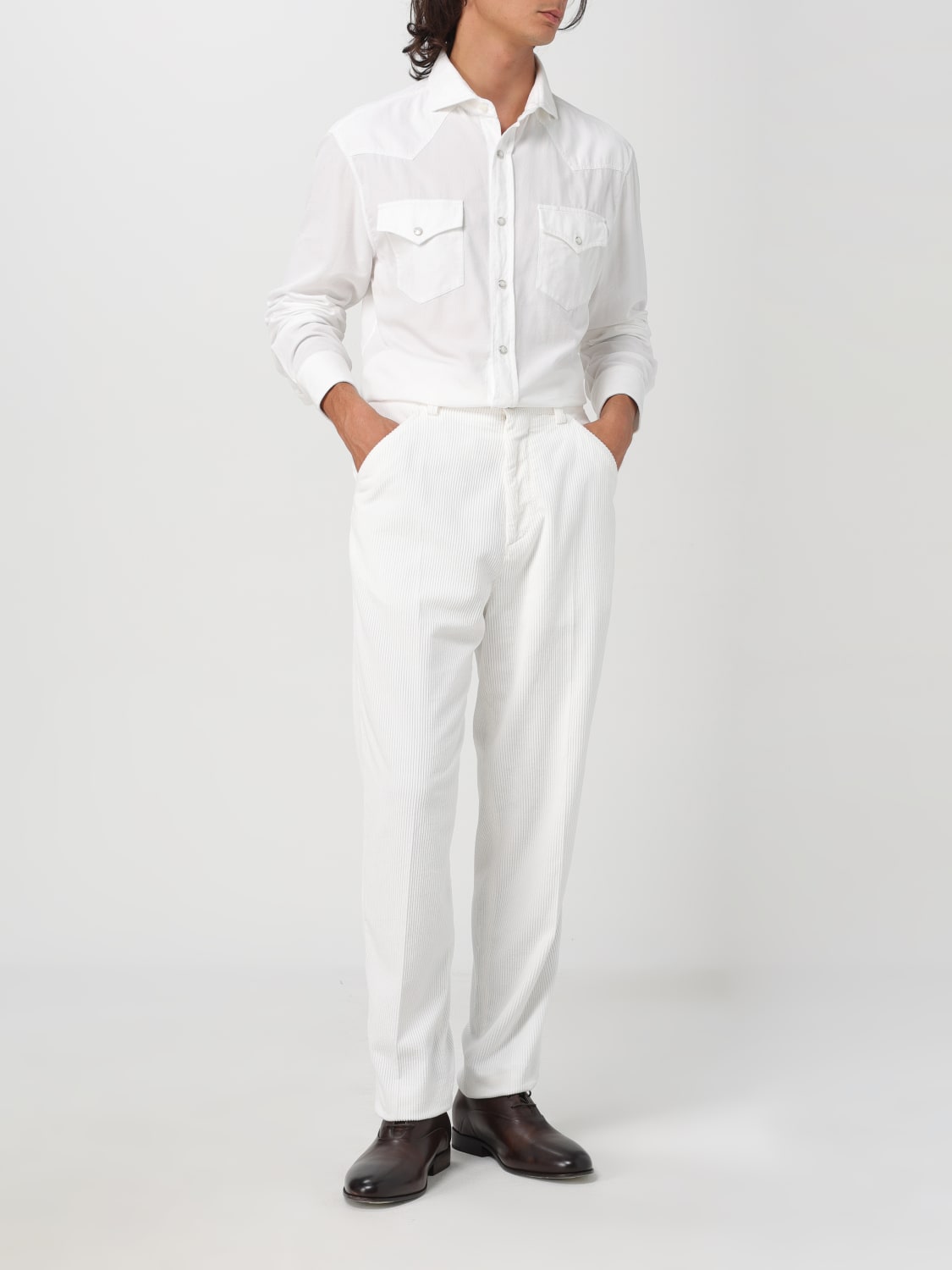 BRUNELLO CUCINELLI SHIRT: Shirt men Brunello Cucinelli, White - Img 2