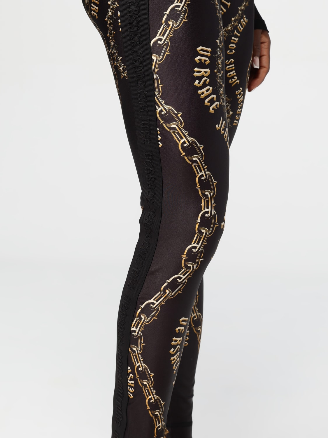 VERSACE JEANS COUTURE БРЮКИ: Брюки Женское Versace Jeans Couture, Черный - Img 5