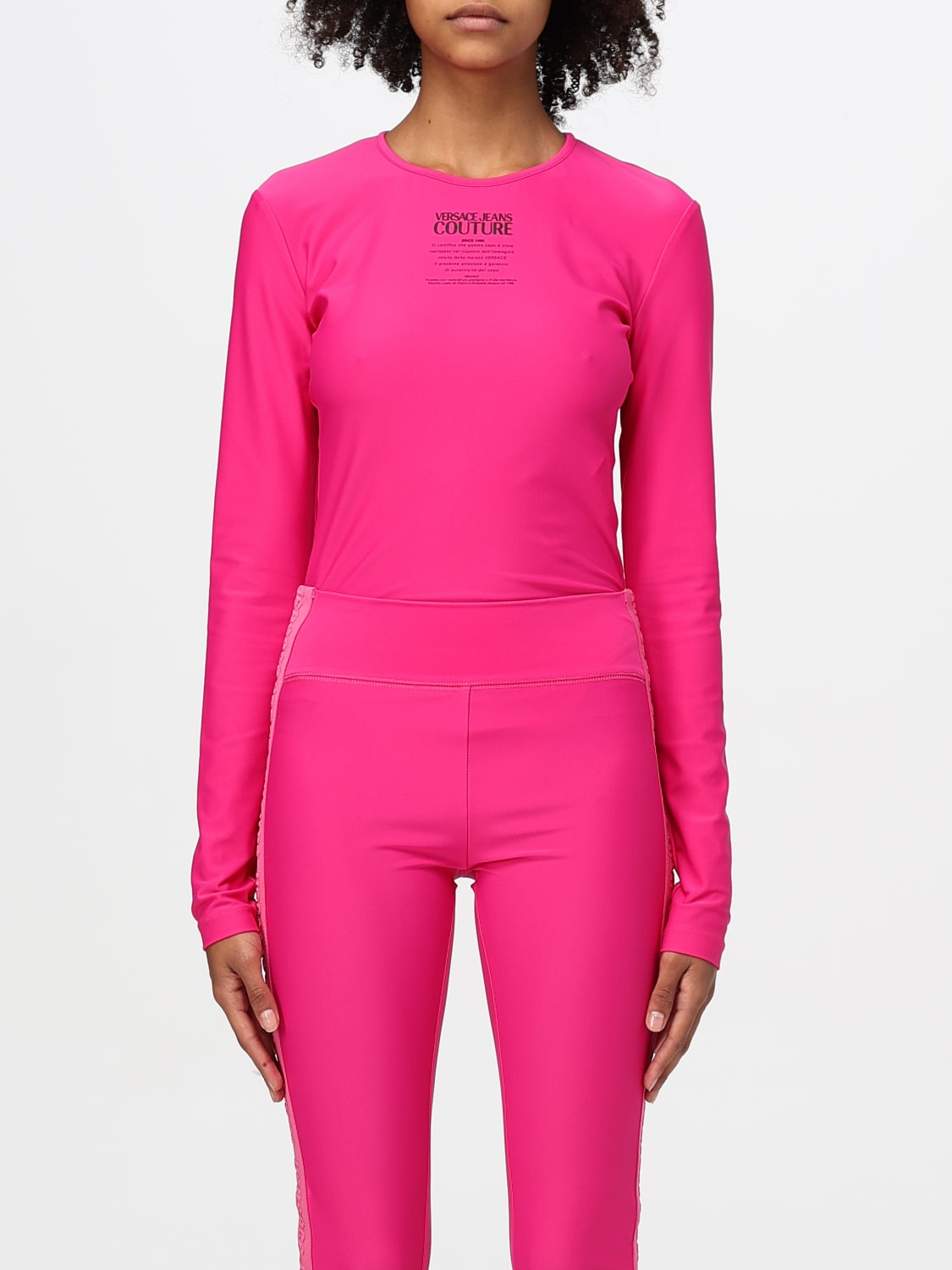 VERSACE JEANS COUTURE BODY: Versace Jeans Couture women's bodysuit, Fuchsia - Img 1