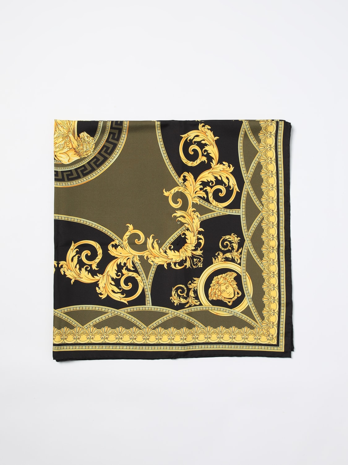 VERSACE NECK SCARF: Neck scarf woman Versace, Black - Img 1