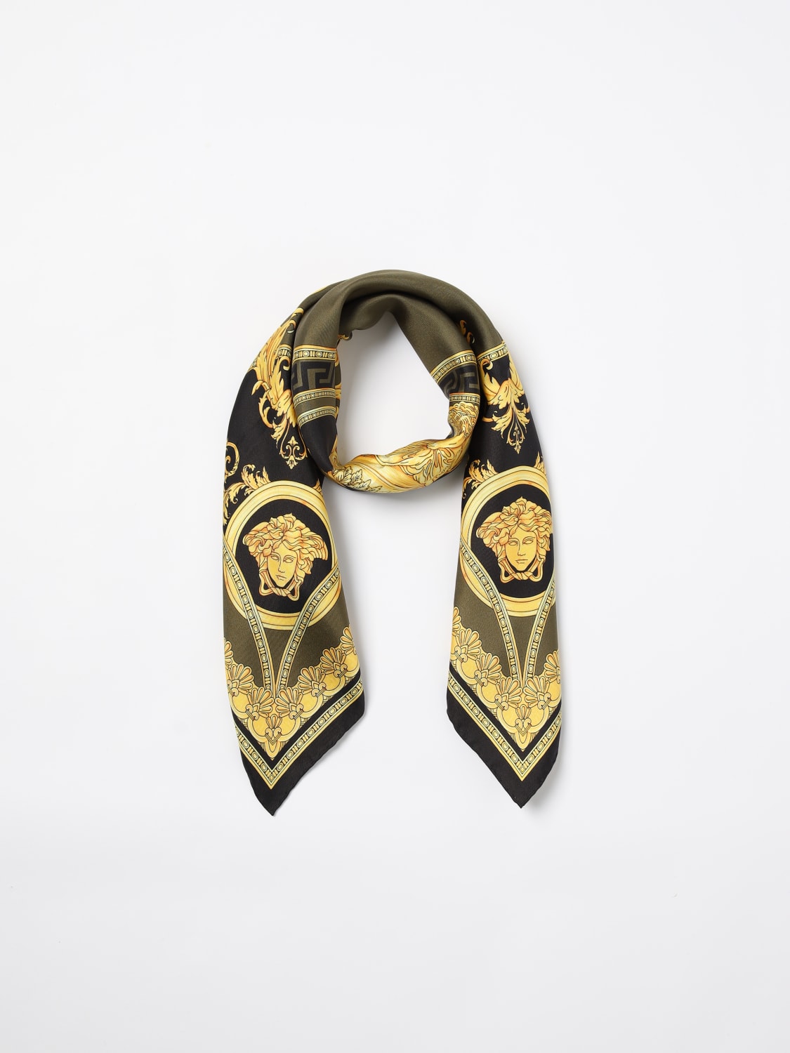 VERSACE NECK SCARF: Neck scarf woman Versace, Black - Img 2