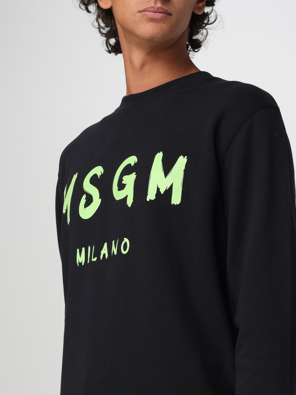 MSGM 스웨트셔츠: 스웨터 남성 MSGM, 블랙 - Img 4