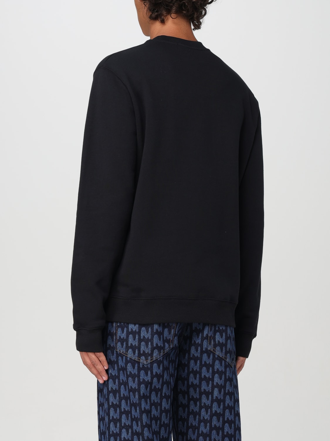 MSGM SWEATSHIRT: Sweater men MSGM, Black - Img 2
