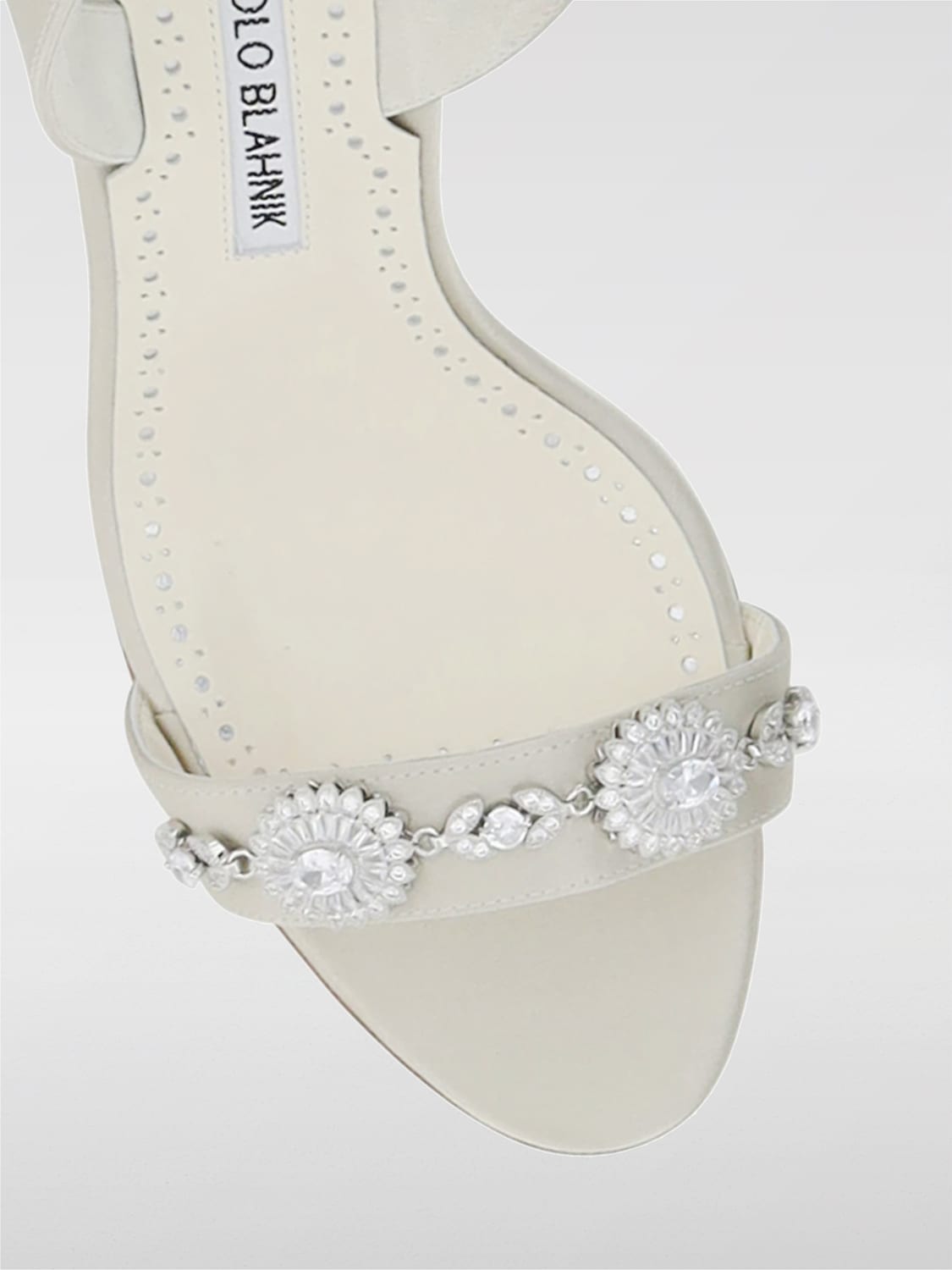 MANOLO BLAHNIK HEELED SANDALS: Heeled sandals woman Manolo Blahnik, White - Img 4