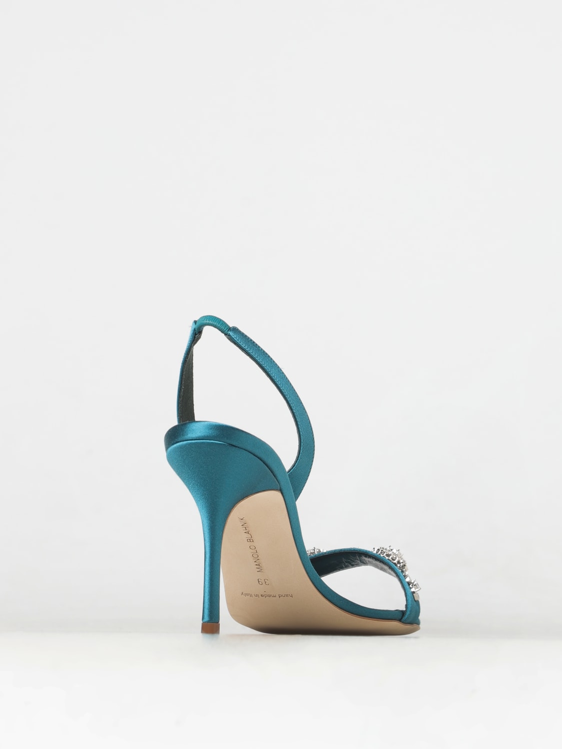 MANOLO BLAHNIK HEELED SANDALS: Heeled sandals woman Manolo Blahnik, Green - Img 3