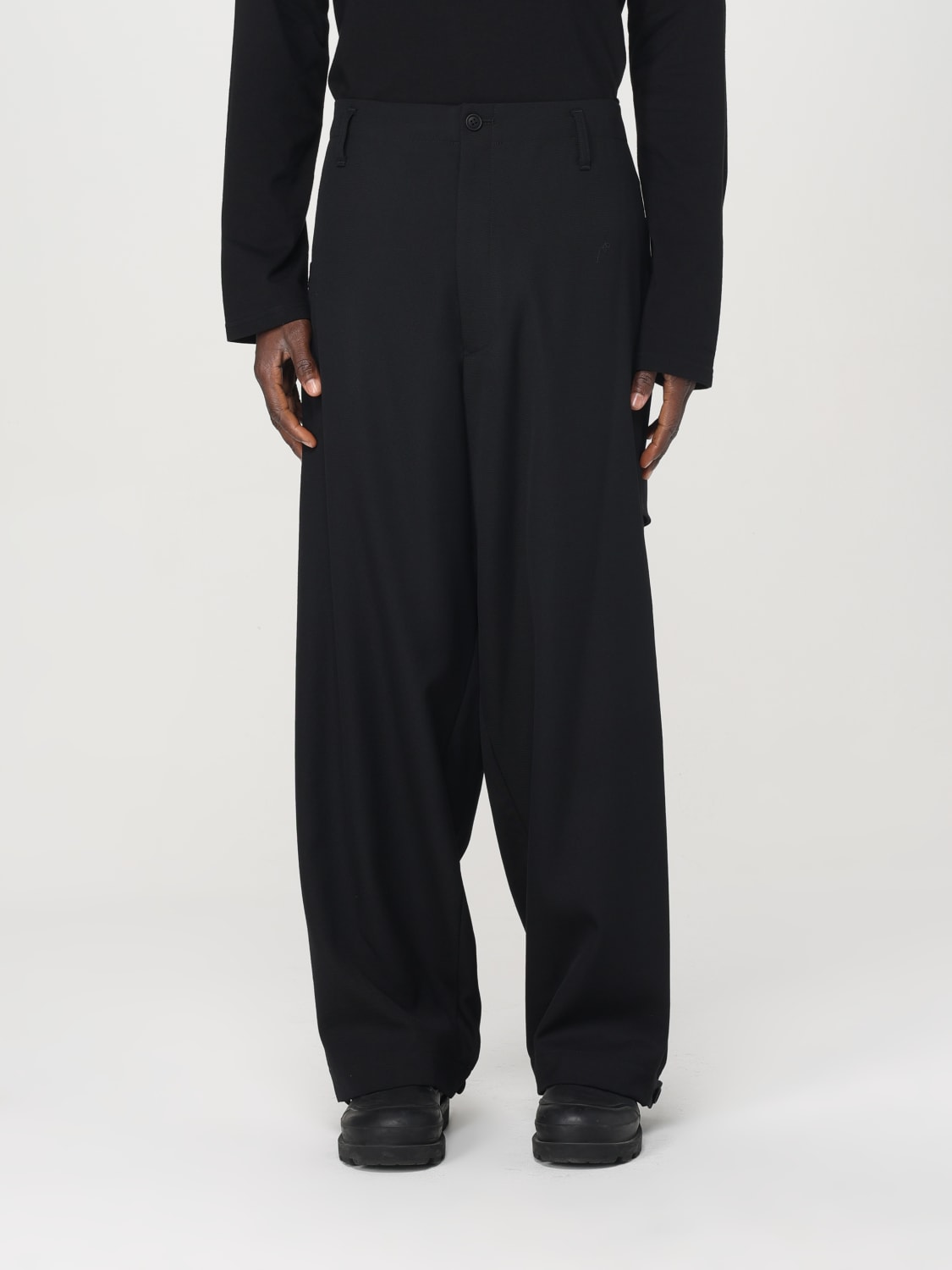 YOHJI YAMAMOTO: Pants men - Black | Yohji Yamamoto pants HOP72534