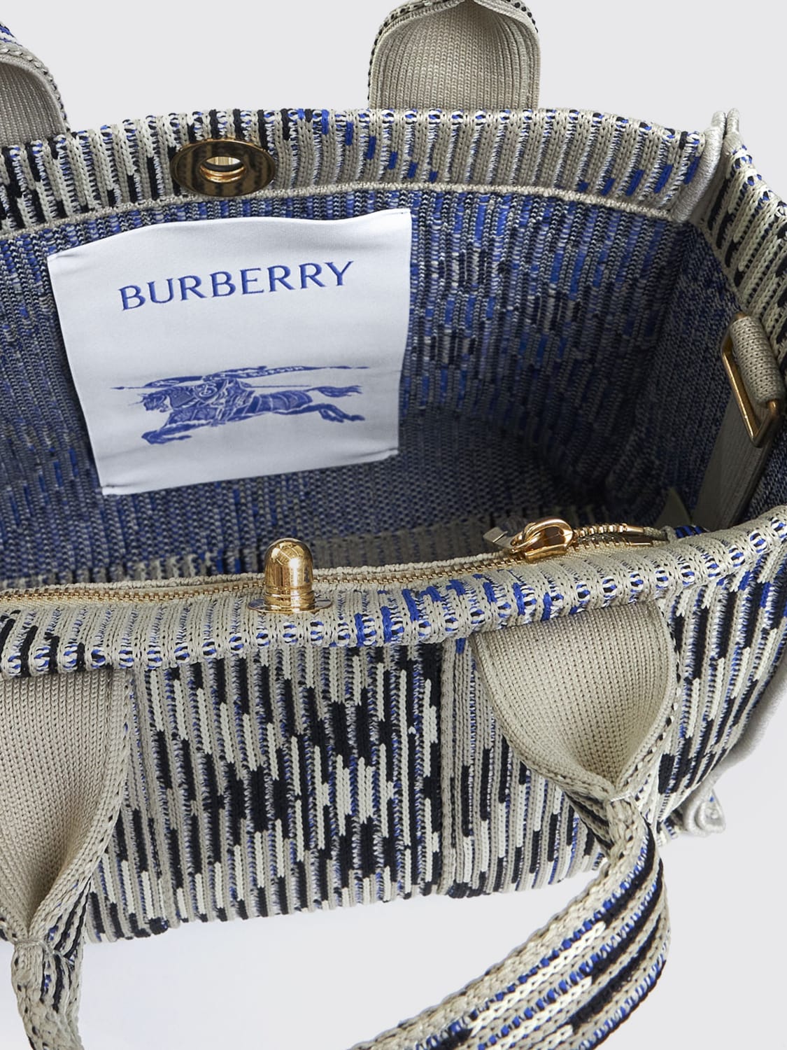 BURBERRY HANDBAG: Shoulder bag woman Burberry, Green - Img 4