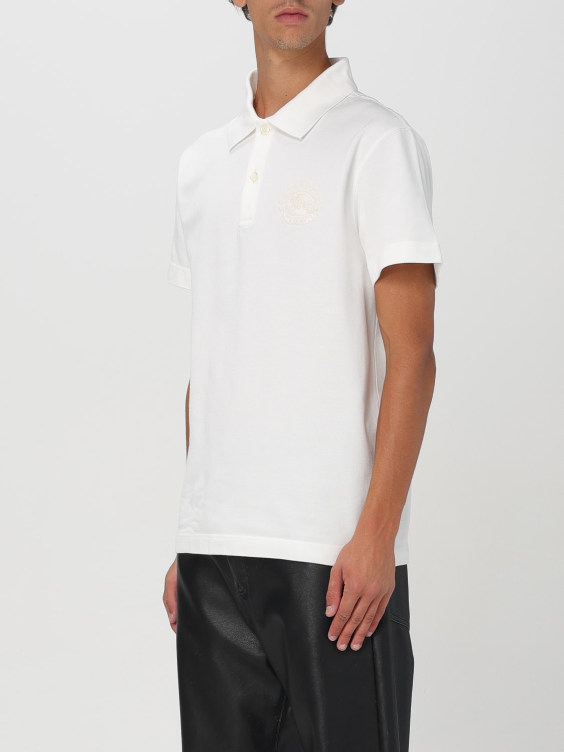 BURBERRY POLO SHIRT: Polo shirt men Burberry, White - Img 3