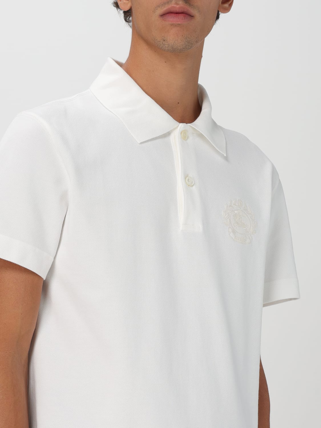 BURBERRY POLO SHIRT: Polo shirt men Burberry, White - Img 4