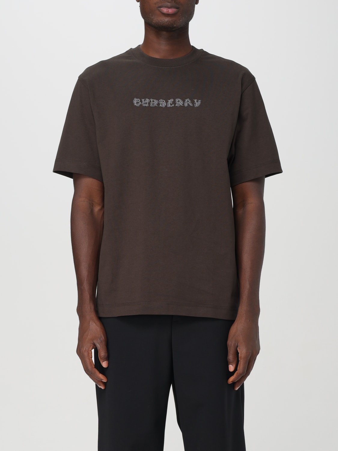 BURBERRY T-SHIRT: T-shirt men Burberry, Brown - Img 1