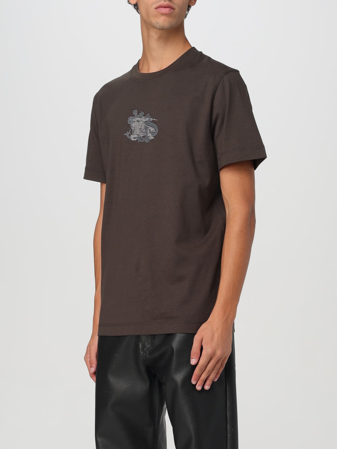 BURBERRY T-SHIRT: T-shirt men Burberry, Brown - Img 4