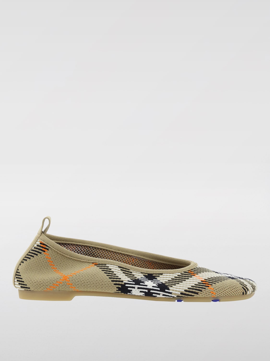 BURBERRY BALLET FLATS: Ballet flats woman Burberry, Sand - Img 1