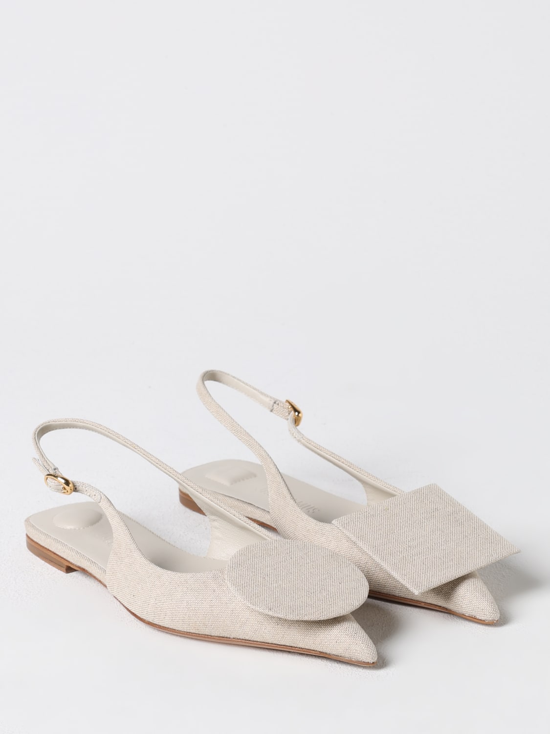 JACQUEMUS BALLERINES: Ballerines femme Jacquemus, Gris - Img 2