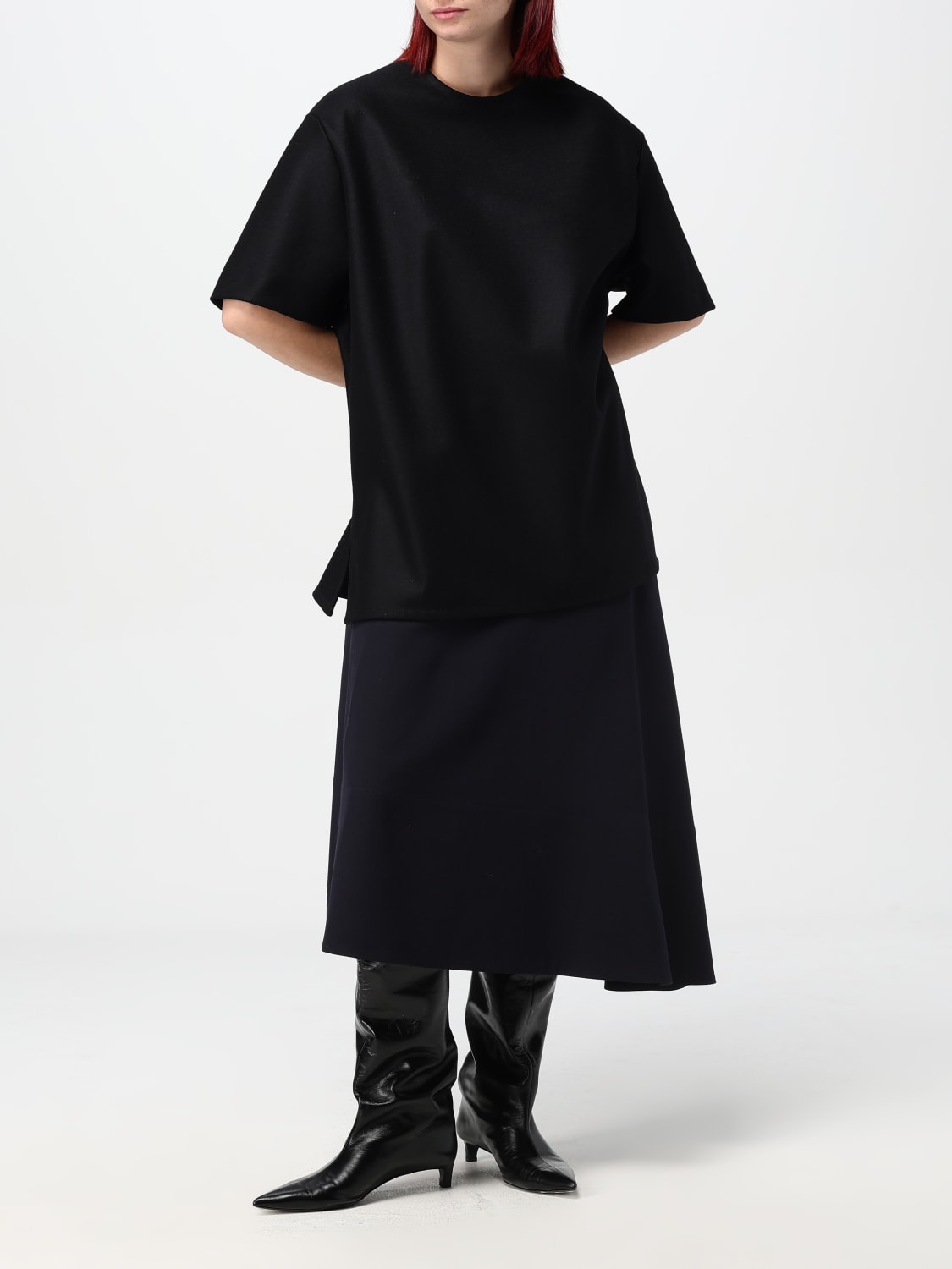 JIL SANDER TOP: Top woman Jil Sander, Black - Img 2