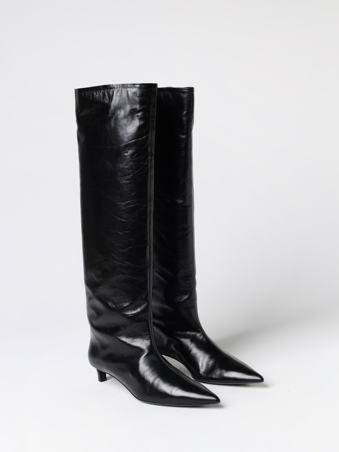 JIL SANDER FLAT ANKLE BOOTS: Flat ankle boots woman Jil Sander, Black - Img 2