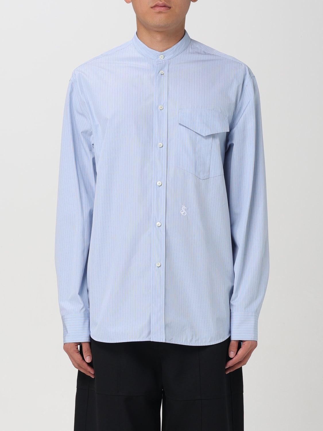 JIL SANDER CAMISA: Camisa hombre Jil Sander, Azul Oscuro - Img 1