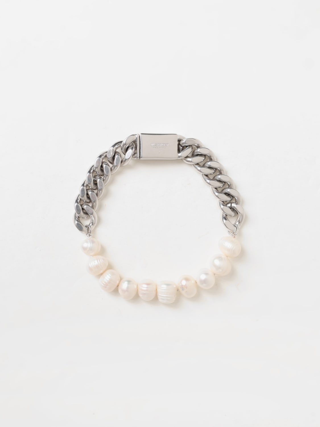 Giglio Bracciale Jil Sander in ottone con perle di fiume