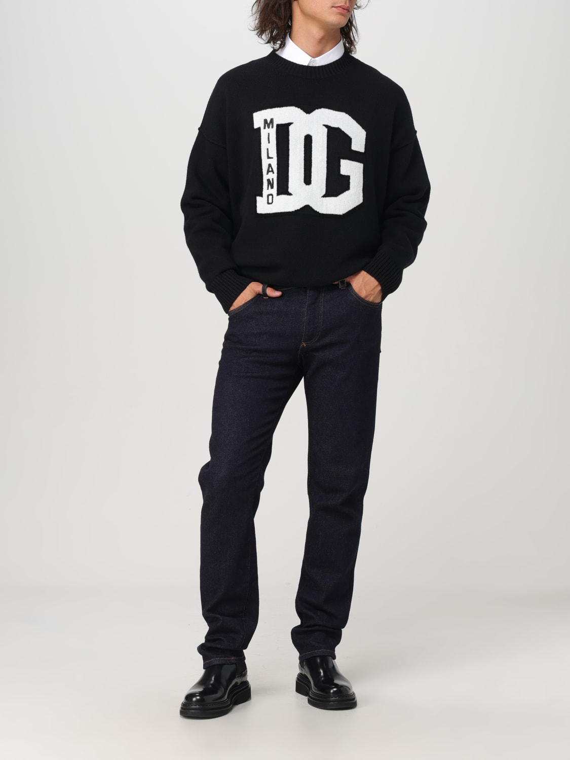 DOLCE & GABBANA SWEATER: Cardigan men Dolce & Gabbana, Black - Img 2