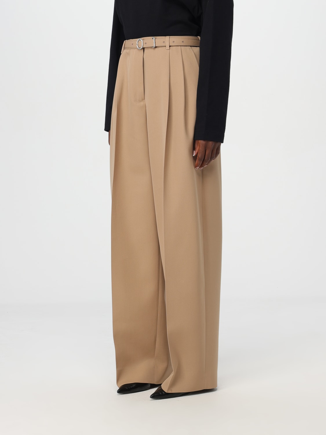 JIL SANDER PANTALONE: Pantalone Jil Sander in lana , Beige - Img 4