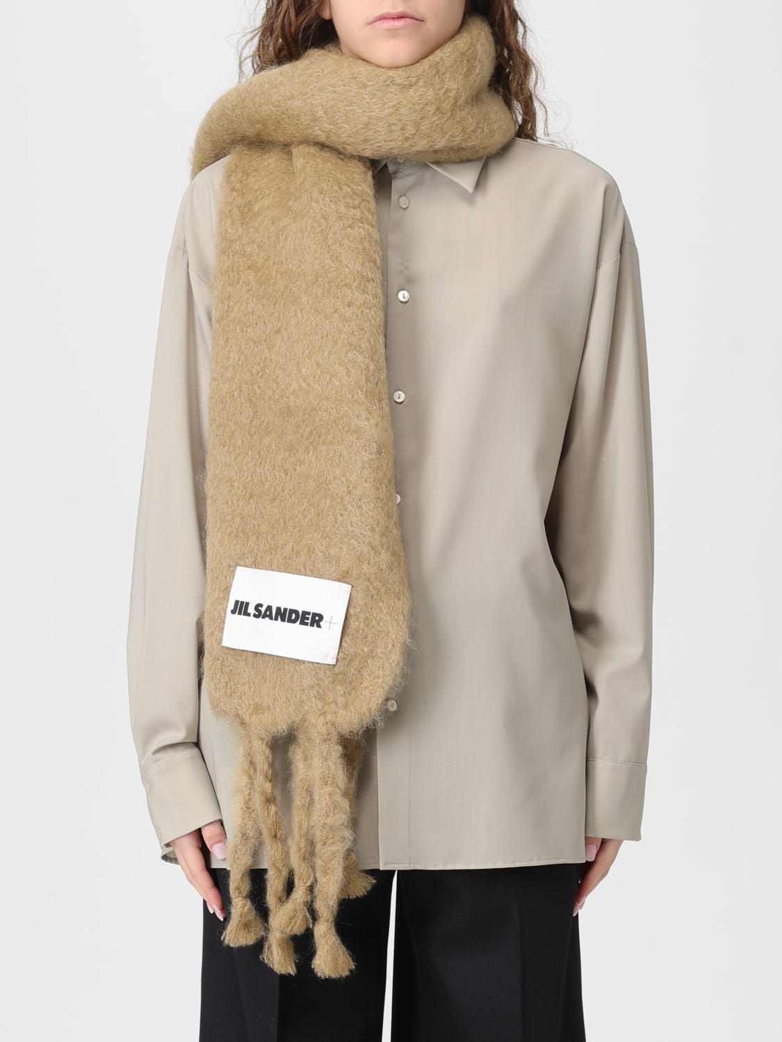 JIL SANDER SCARF: Neck scarf woman Jil Sander, Grey - Img 2