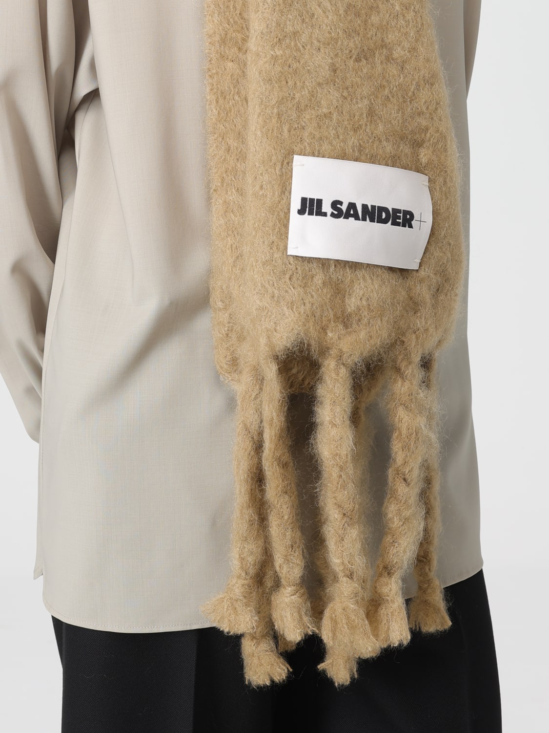 JIL SANDER SCARF: Neck scarf woman Jil Sander, Grey - Img 4