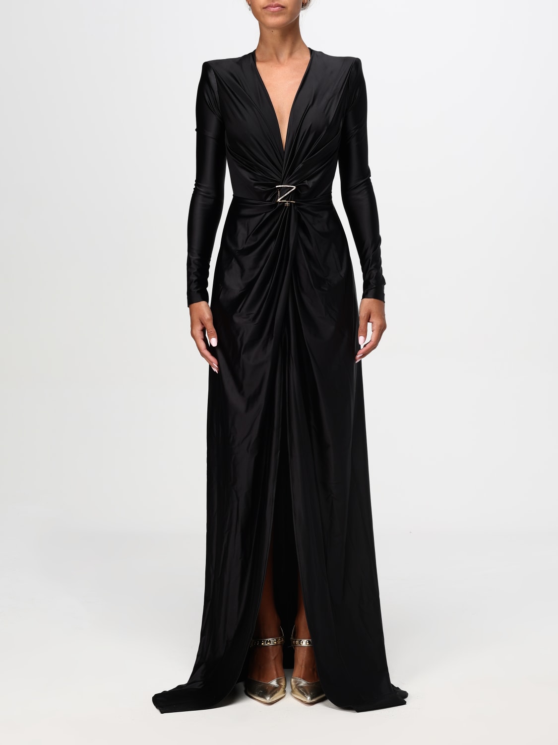 Elisabetta franchi robe noir best sale