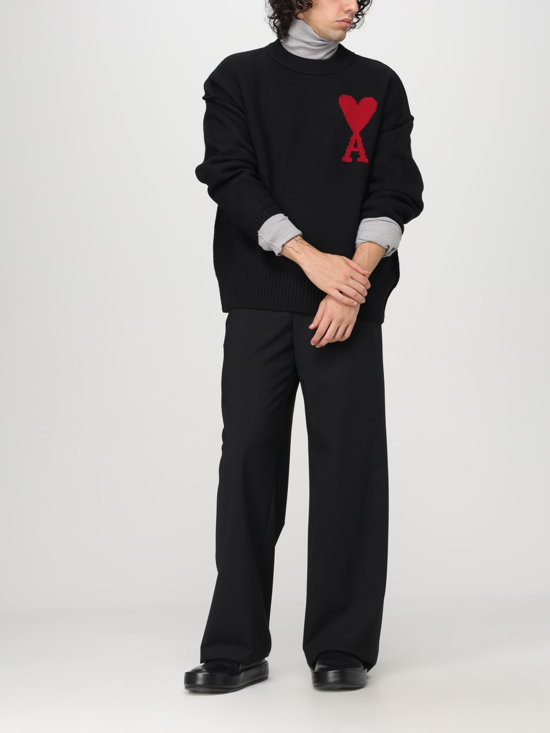 【Ami Paris】Wool Sweater BFUKS006.018 XL 楽天市場】アミ AMI クルーネックニット メンズ レディース bfuks006