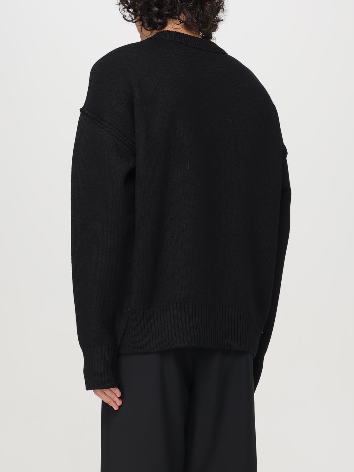 AMI PARIS: Sweater men - Black | Ami Paris sweater BFUKS006018