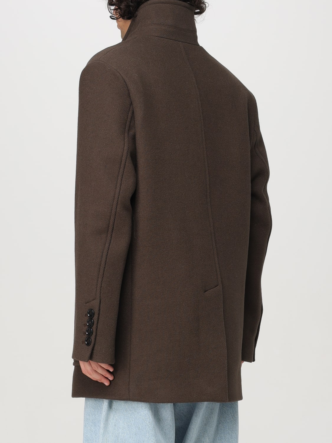 AMI PARIS COAT: Coat men Ami Paris, Brown - Img 2