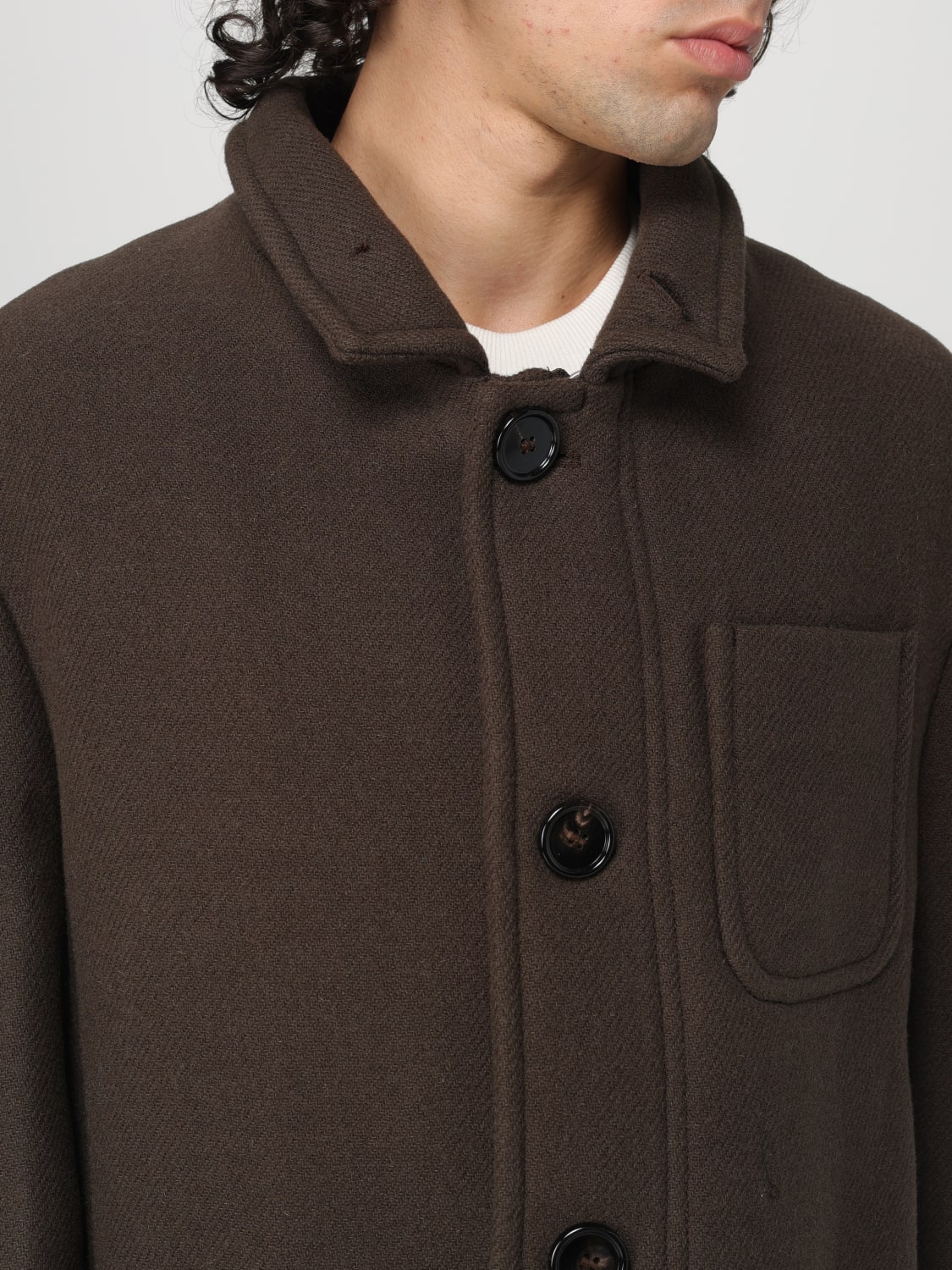 AMI PARIS MANTEAU: Manteau homme Ami Paris, Marron - Img 4