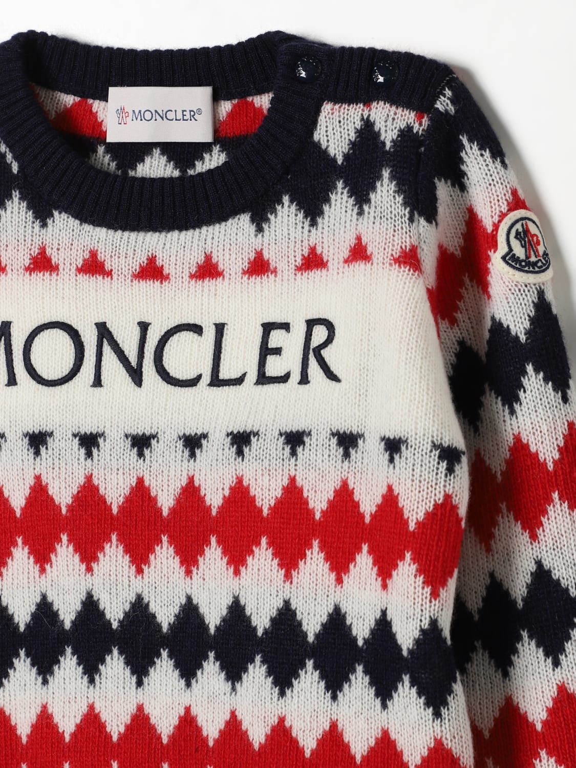 MONCLER СВИТЕР: Свитер Детское Moncler, Многоцветный - Img 3