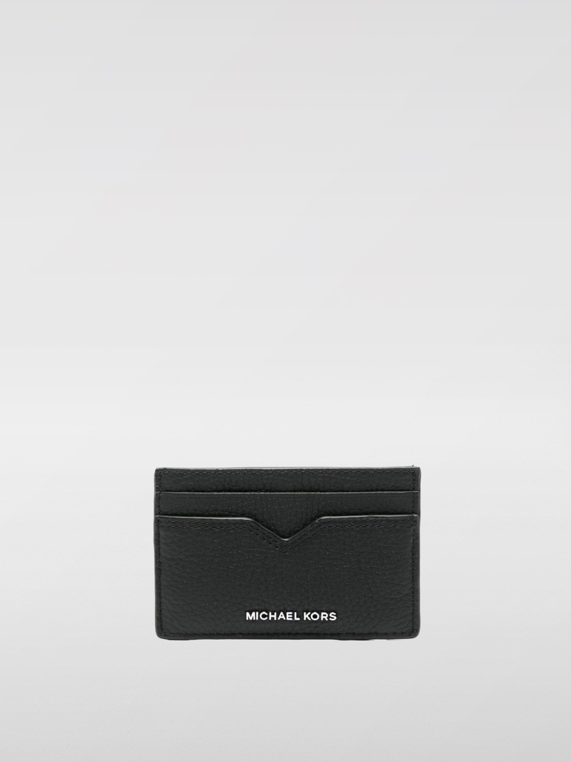 Giglio Portacarte di credito Michael Kors in pelle a grana