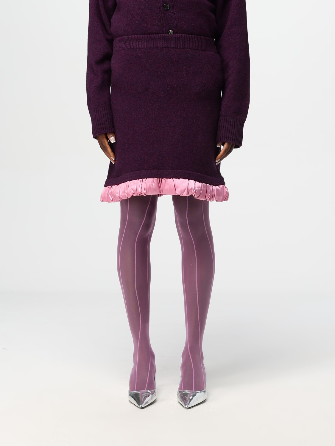 JW ANDERSON SKIRT: Skirt woman Jw Anderson, Plum - Img 1