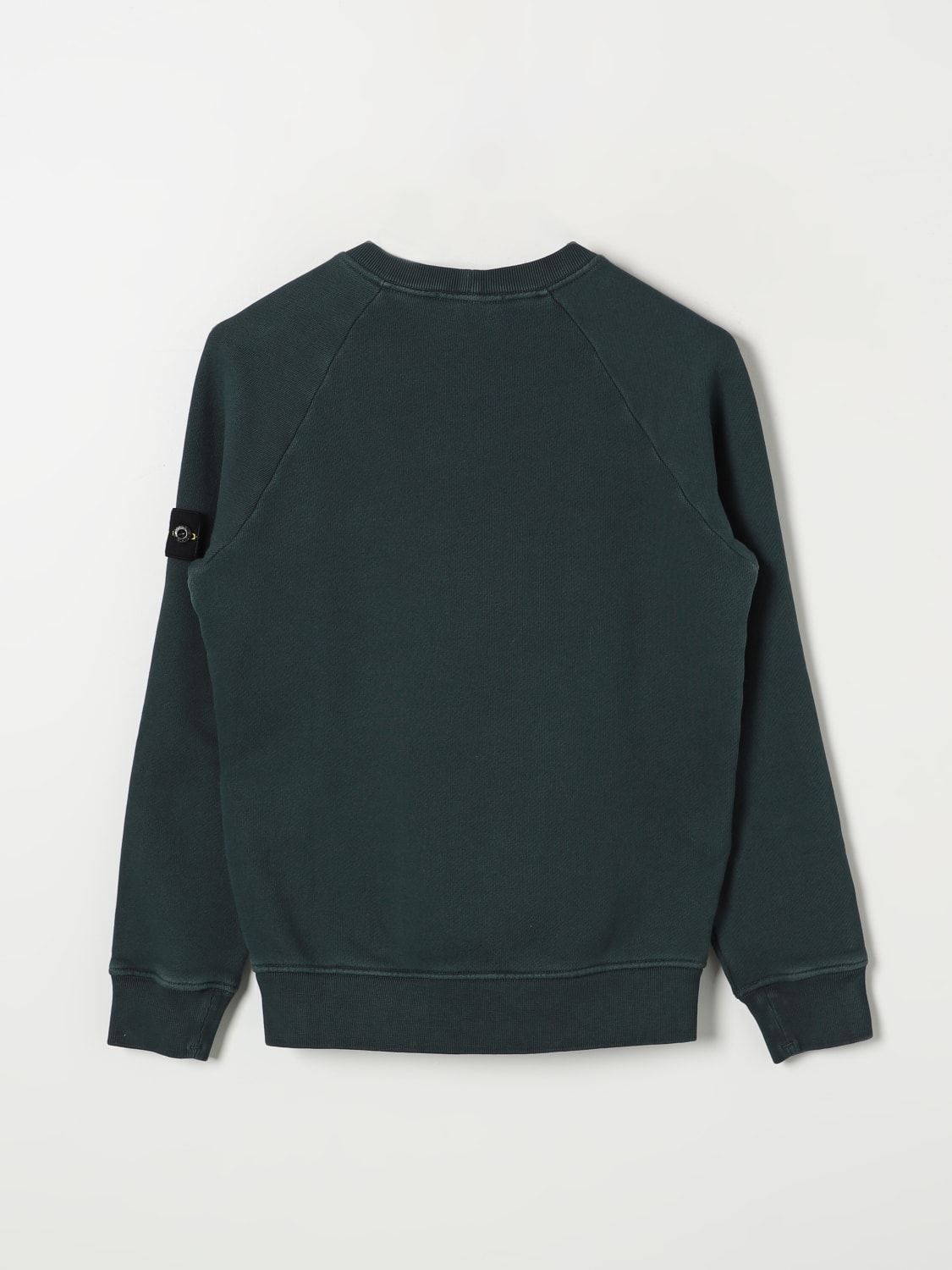 STONE ISLAND JUNIOR Felpa a girocollo basic Petrolio Maglia Stone Island Junior 811660441 online su GIGLIO.COM