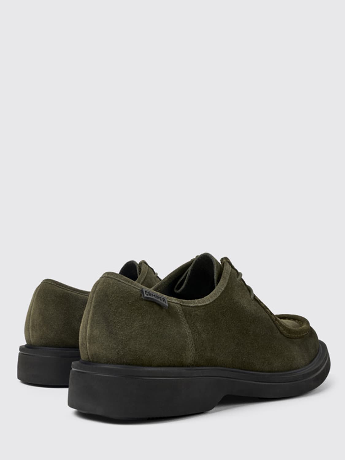 CAMPER SCARPE STRINGATE: Derby Norman Camper in camoscio , Verde - Img 3