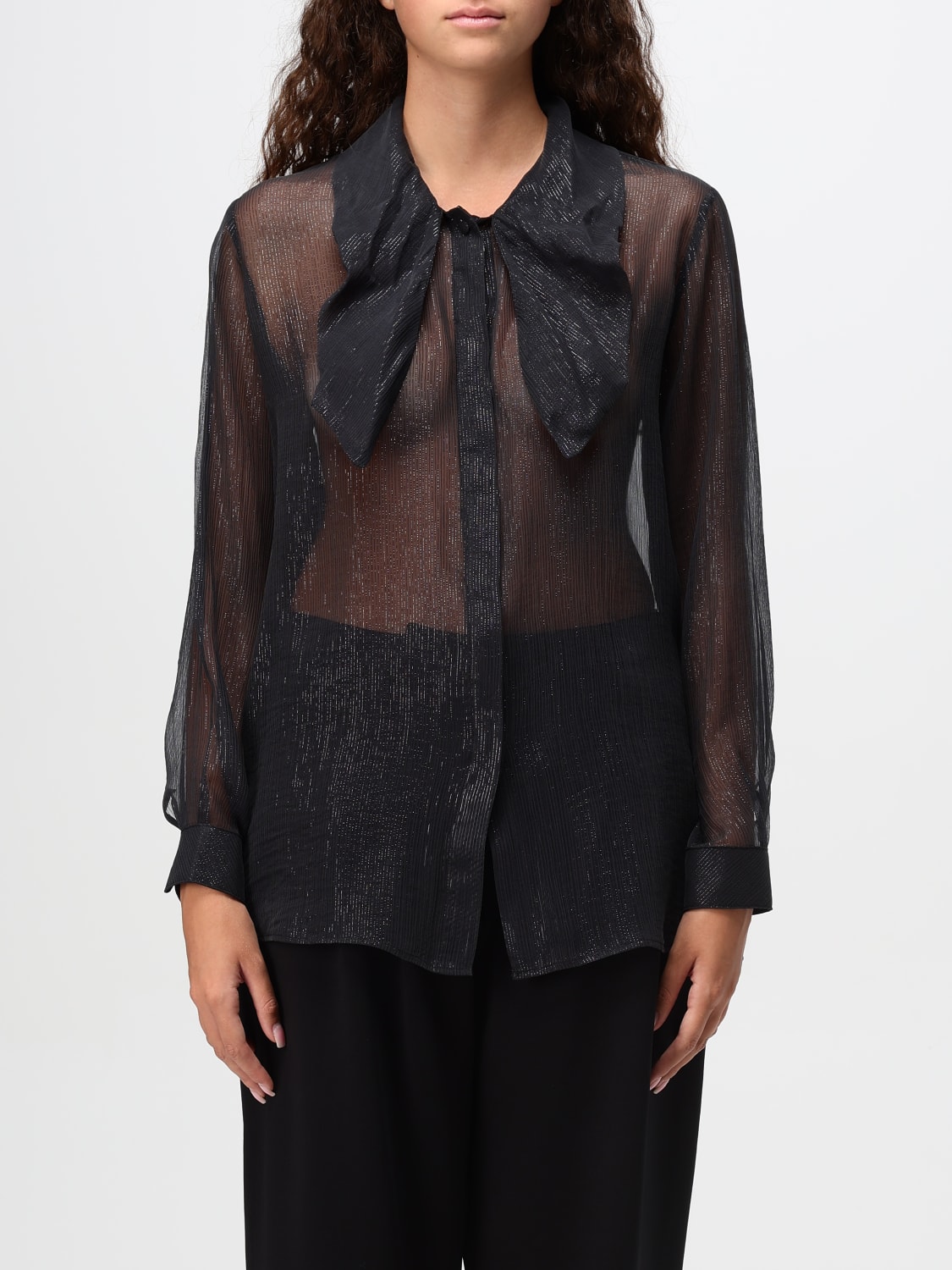 Giglio Camicia Emporio Armani in seta con lurex