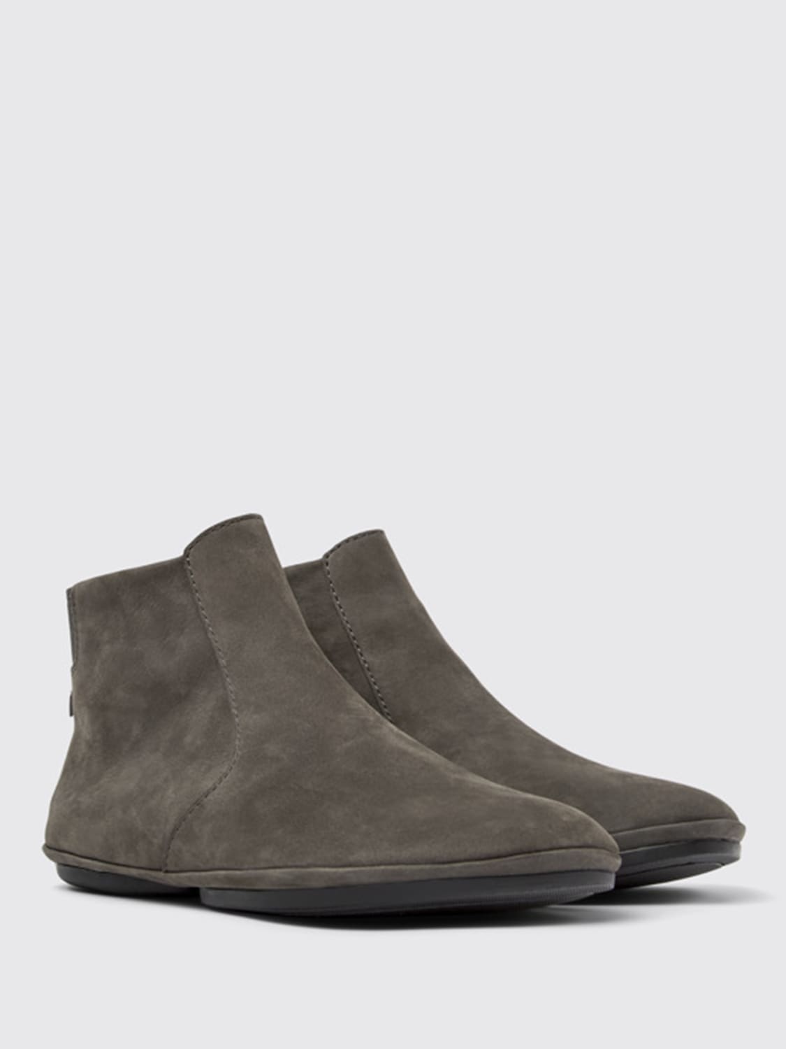 CAMPER FLAT ANKLE BOOTS: Flat ankle boots woman Camper, Grey - Img 2