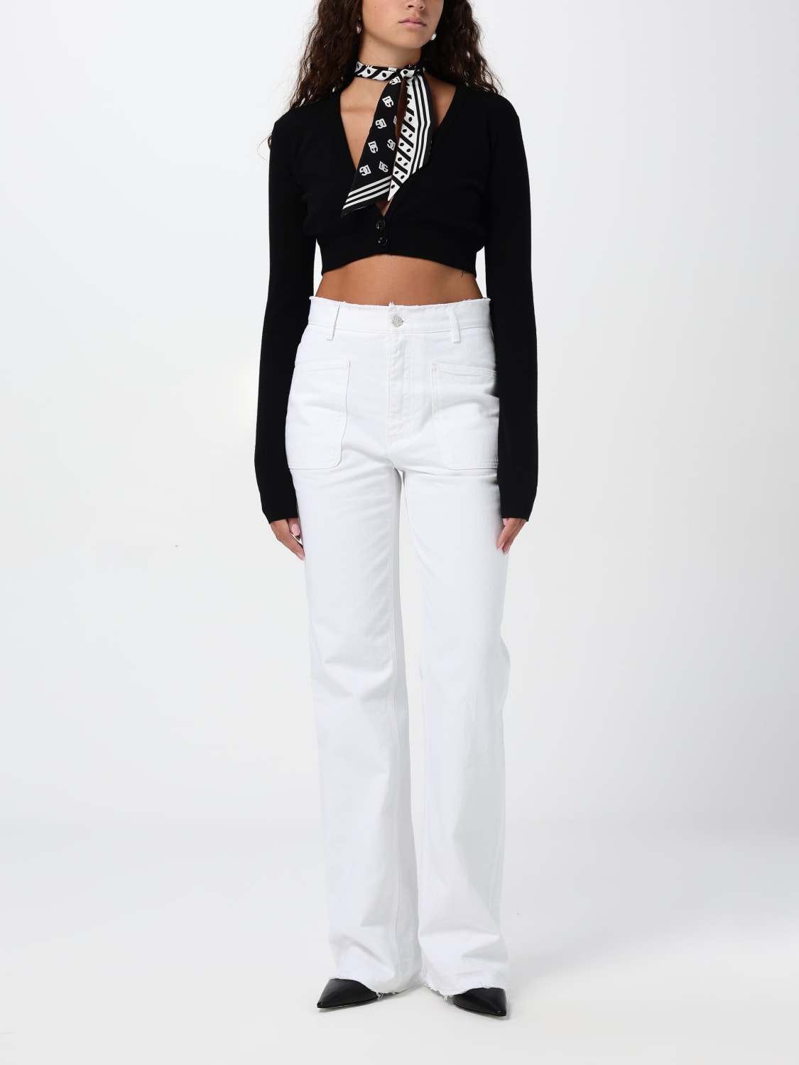 DOLCE & GABBANA PANTS: Dolce & Gabbana denim pants, White - Img 2