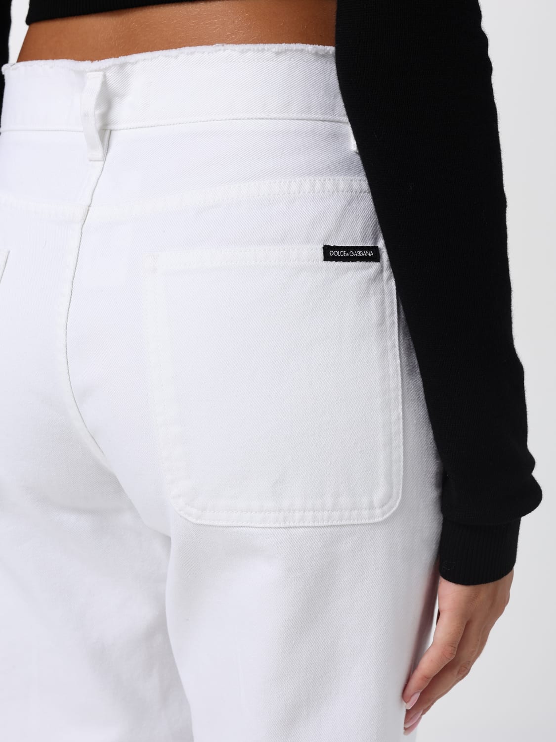 DOLCE & GABBANA PANTS: Dolce & Gabbana denim pants, White - Img 5