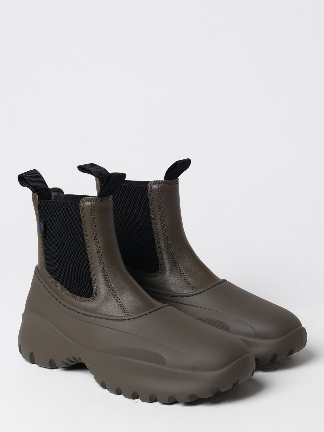 BURBERRY BOOTS: Boots men Burberry, Green - Img 2