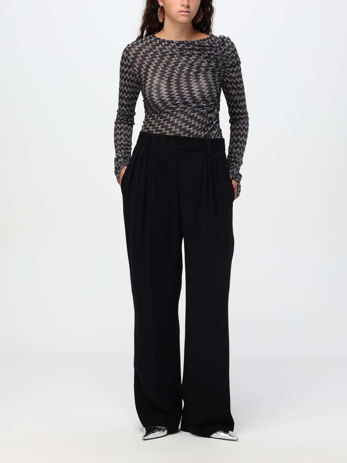 MISSONI PANTALON: Pantalon femme Missoni, Noir - Img 2