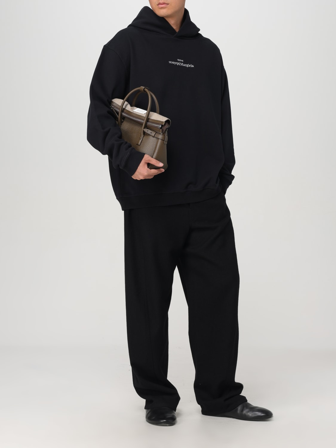 MAISON MARGIELA：スウェットシャツ メンズ - ブラック | GIGLIO.COM